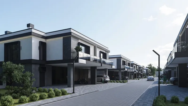 Вулиця дуплексів 185 м²